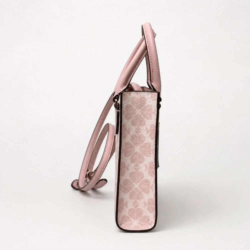 Kate Spade Spade Flower Mini Tote Rose Smoke Pink Crossbody Bag K1694 NWT